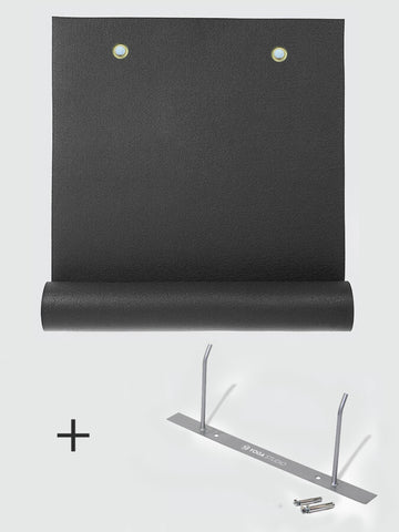 Yoga Studio 10x (EYELETTED) Oeko-Tex 4.5mm Yoga Mats + Wall Bracket Bundle